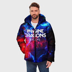 Куртка зимняя мужская IMAGINE DRAGONS, цвет: 3D-красный — фото 2