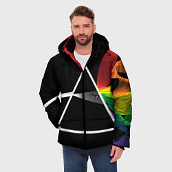 Куртка зимняя мужская PINK FLOYD, цвет: 3D-черный — фото 2