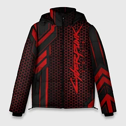 Куртка зимняя мужская Cyberpunk 2077, цвет: 3D-красный
