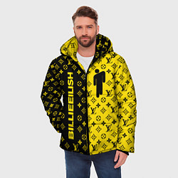 Куртка зимняя мужская BILLIE EILISH x LV Yellow, цвет: 3D-черный — фото 2