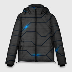 Куртка зимняя мужская Led подсветка, цвет: 3D-черный
