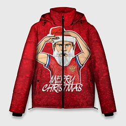 Куртка зимняя мужская Новогодний Дзюба Russia, цвет: 3D-черный