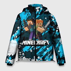 Куртка зимняя мужская Minecraft Майнкрафт, цвет: 3D-светло-серый