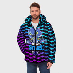 Куртка зимняя мужская BRAWL STARS LEON ОБОРОТЕНЬ, цвет: 3D-черный — фото 2