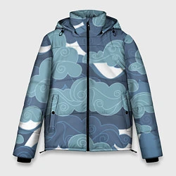 Куртка зимняя мужская Небо над Китаем, цвет: 3D-черный