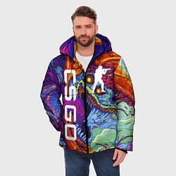 Куртка зимняя мужская CS GO HYPERBEAST, цвет: 3D-светло-серый — фото 2