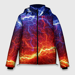 Куртка зимняя мужская Лёд и огонь, цвет: 3D-черный
