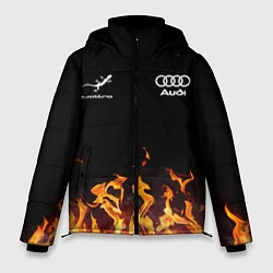 Куртка зимняя мужская Audi Ауди, цвет: 3D-красный