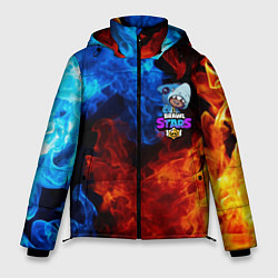 Куртка зимняя мужская Brawl Stars LEON SHARK, цвет: 3D-светло-серый