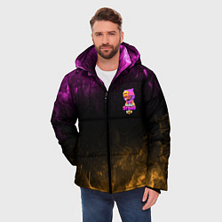 Куртка зимняя мужская Бравл Старс, цвет: 3D-черный — фото 2