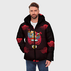 Куртка зимняя мужская Brawl Stars Dumpling Darryl, цвет: 3D-черный — фото 2