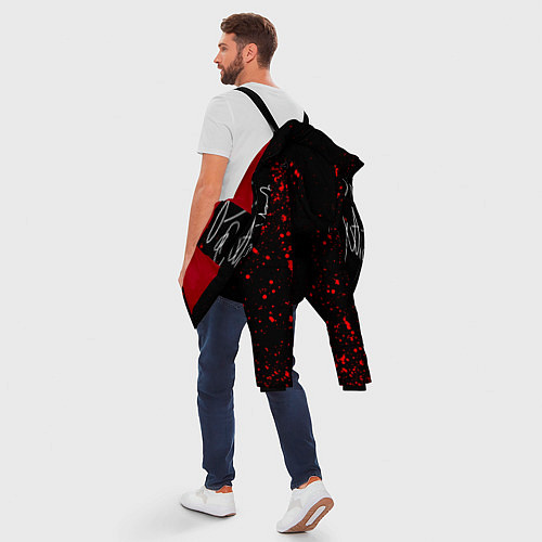 Мужская зимняя куртка Payton Moormeier: Black Style / 3D-Красный – фото 5