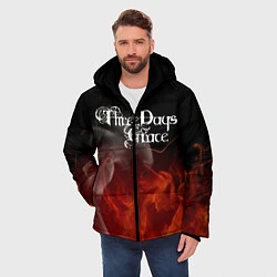 Куртка зимняя мужская Three Days Grace, цвет: 3D-черный — фото 2