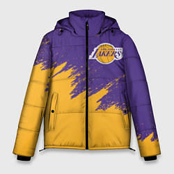 Куртка зимняя мужская LA LAKERS, цвет: 3D-черный