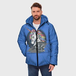 Куртка зимняя мужская Единорог Rock, цвет: 3D-красный — фото 2