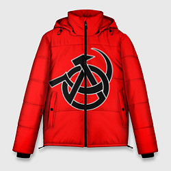 Куртка зимняя мужская Анархия, цвет: 3D-черный
