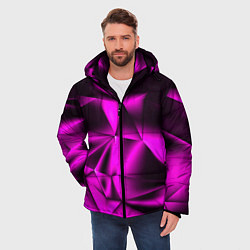 Куртка зимняя мужская НЕОНОВАЯ ТЕКСТУРА, цвет: 3D-черный — фото 2