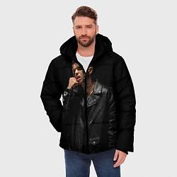 Куртка зимняя мужская Элджей, цвет: 3D-черный — фото 2