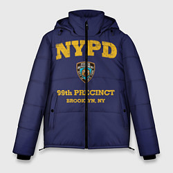 Куртка зимняя мужская Бруклин 9-9 департамент NYPD, цвет: 3D-красный