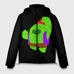 Куртка зимняя мужская Brawl Stars Spike, цвет: 3D-черный