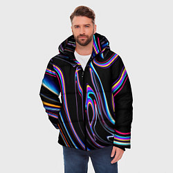 Куртка зимняя мужская Отражение, цвет: 3D-черный — фото 2