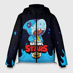 Куртка зимняя мужская BRAWL STARS LEON SHARK, цвет: 3D-черный