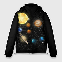 Куртка зимняя мужская Солнечная Система, цвет: 3D-черный