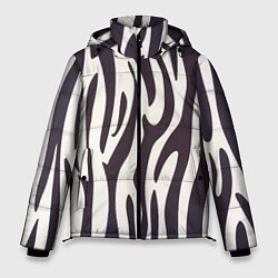 Куртка зимняя мужская Я зебра, цвет: 3D-черный