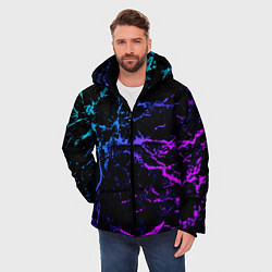 Куртка зимняя мужская МРАМОР NEON, цвет: 3D-черный — фото 2