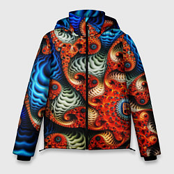 Куртка зимняя мужская Fractal illusion, цвет: 3D-черный