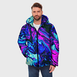 Куртка зимняя мужская DIGITAL ABSTRACT, цвет: 3D-светло-серый — фото 2