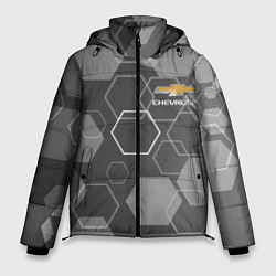 Куртка зимняя мужская CHEVROLET 2010-2013, цвет: 3D-черный
