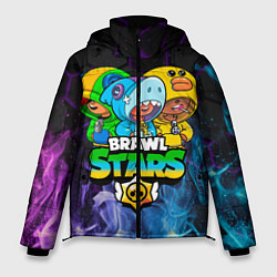 Куртка зимняя мужская Brawl Stars Leon Trio, цвет: 3D-светло-серый