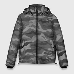 Куртка зимняя мужская КАМУФЛЯЖ GREY, цвет: 3D-черный