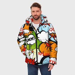 Куртка зимняя мужская COMICS ART, цвет: 3D-красный — фото 2