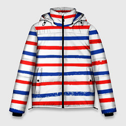 Куртка зимняя мужская Морская полоска, цвет: 3D-черный