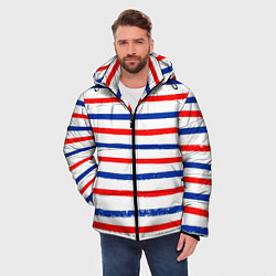 Куртка зимняя мужская Морская полоска, цвет: 3D-черный — фото 2