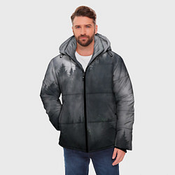 Куртка зимняя мужская Лес, цвет: 3D-светло-серый — фото 2