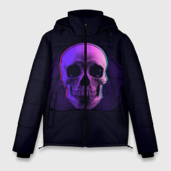Куртка зимняя мужская 3D Череп, цвет: 3D-черный