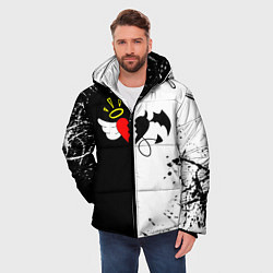 Куртка зимняя мужская Добро и зло, Payton Moormeier, цвет: 3D-черный — фото 2