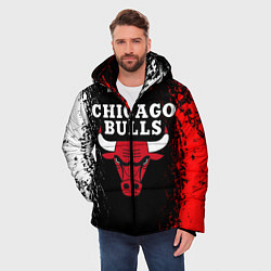 Куртка зимняя мужская CHICAGO BULLS, цвет: 3D-черный — фото 2