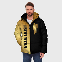 Куртка зимняя мужская Billie Eilish Gold, цвет: 3D-черный — фото 2