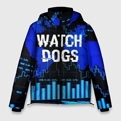 Куртка зимняя мужская Watch Dogs, цвет: 3D-черный