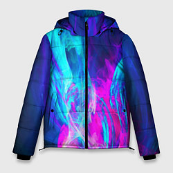 Куртка зимняя мужская НЕОНОВЫЕ КРАСКИ, цвет: 3D-черный