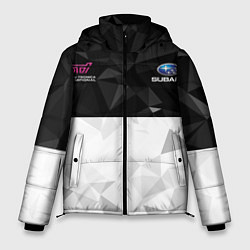 Куртка зимняя мужская SUBARU WRX STI спина Z, цвет: 3D-черный