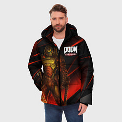 Куртка зимняя мужская DOOM ETERNAL, цвет: 3D-черный — фото 2