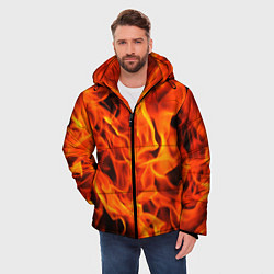 Куртка зимняя мужская ОГОНЬ, цвет: 3D-черный — фото 2