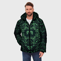 Куртка зимняя мужская Узоры, цвет: 3D-светло-серый — фото 2