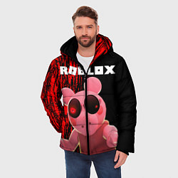 Куртка зимняя мужская Roblox Piggy, цвет: 3D-черный — фото 2