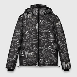 Куртка зимняя мужская Еда, цвет: 3D-черный